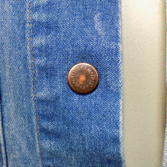 vintage wranglers denim jacket classic minimalist timeless - Picture 9 of 10